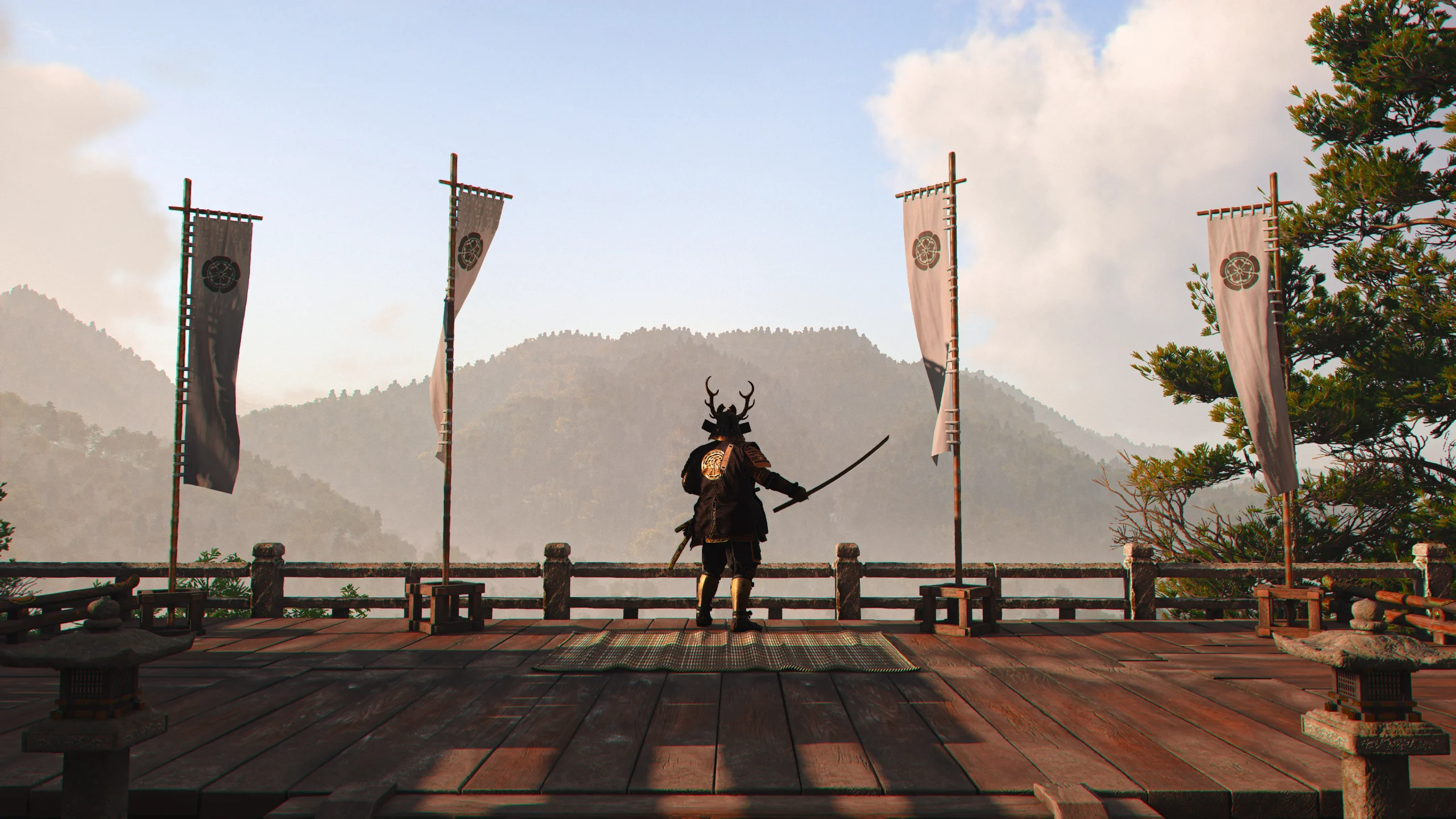 Photographie virtuelle du jeu-vidéo Assassin's Creed® Shadows capturée et éditée par Sigilart® pour illustrer un autre univers artistique de la marque.